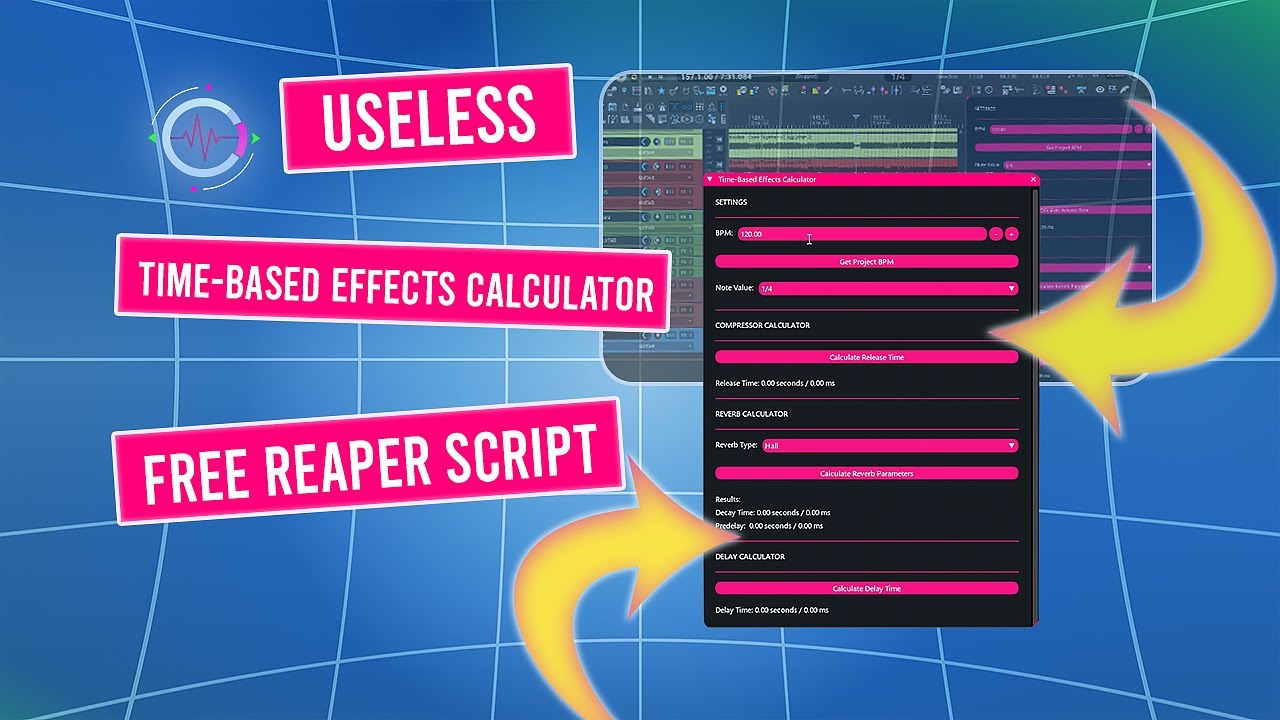 Free Reaper Script: Calculate Delay, Reverb & Release Times Instantly