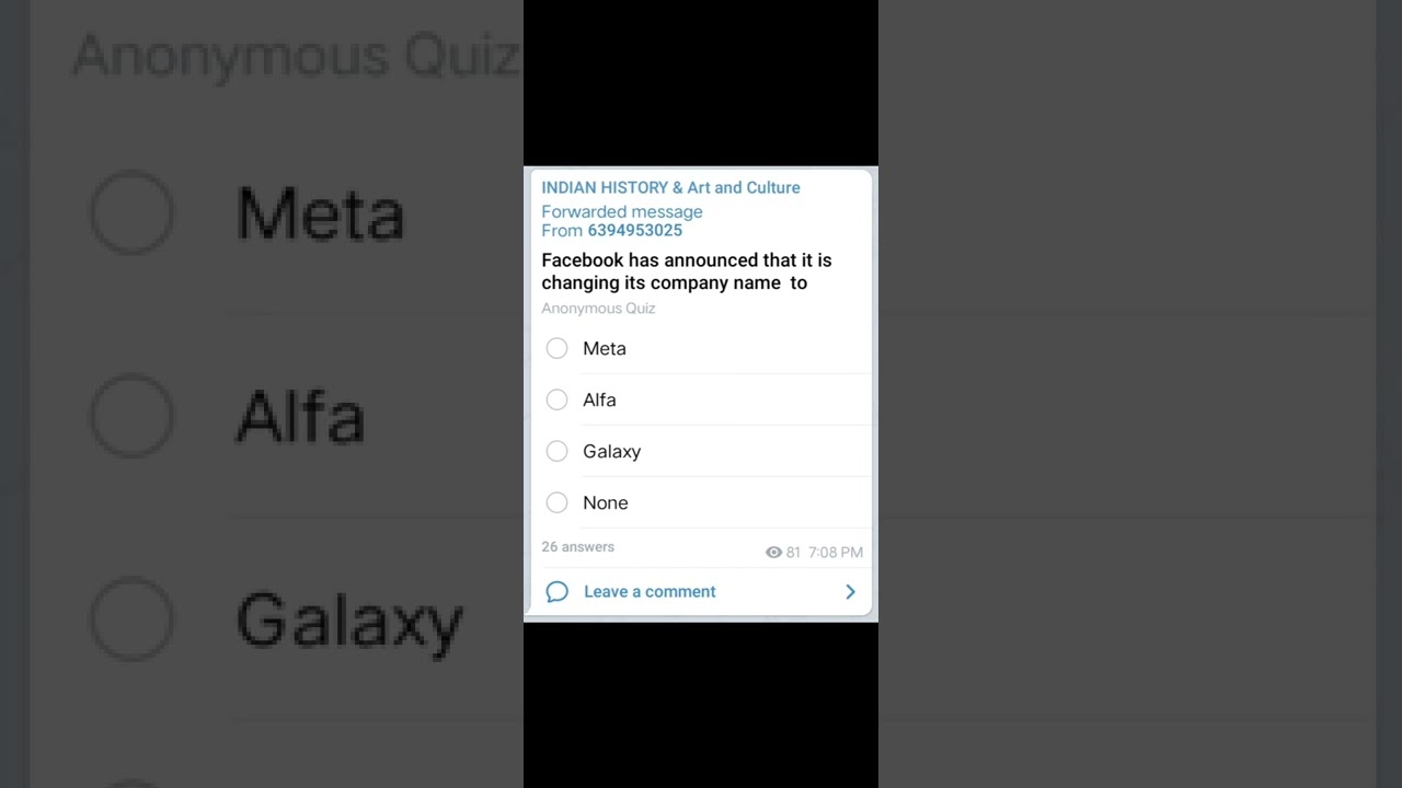 General knowledge - Facebook