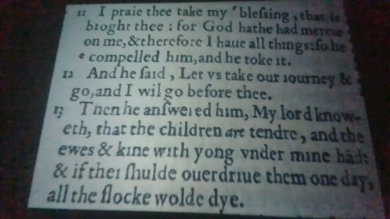 Genesis Chapter 33 Verse 11 12 13 YouTube Genesis Chapter 33 Verse 11 12 13 YouTube