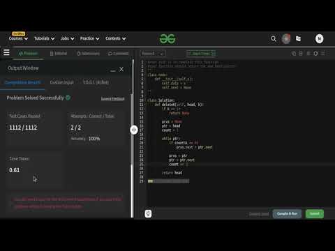 GeeksforGeeks | Remove every kth node
