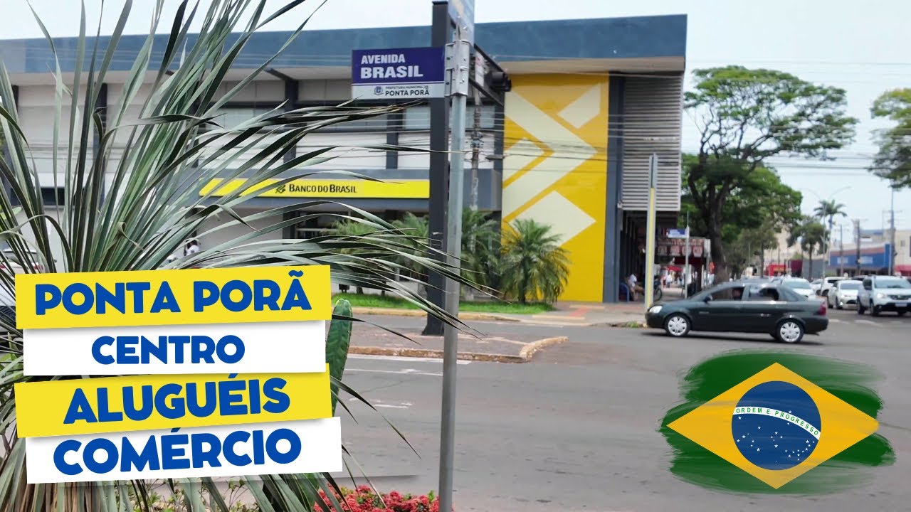 PASSEIO no CENTRO de PONTA PORÃ alguns comércios e ALUGUÉIS