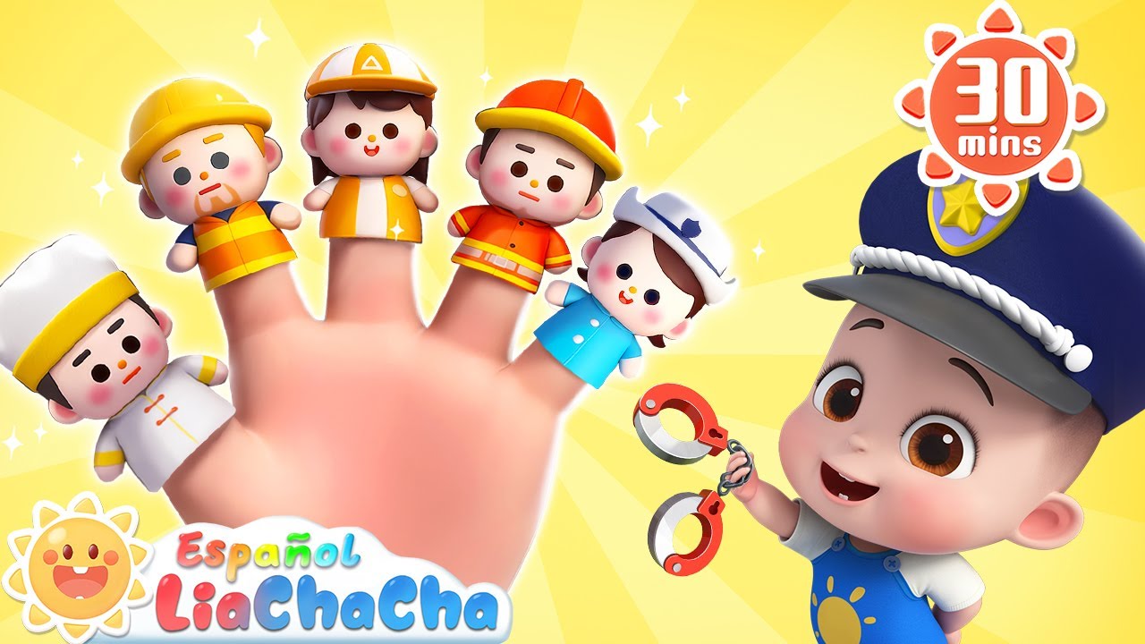 Canción de la Familia Dedo (Versión Trabajos) | LiaChaCha en Español - Canciones Infantiles