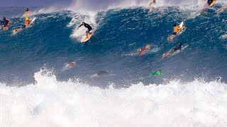 Great & Gnarly Bigwaves Wipeouts Pipeline, Backdoor, Off The Wall North Shore O'ahu Hawaii ~Surfing~ by Surf Kawela Hawaii 1,731 views 2 months ago 8 minutes, 53 seconds