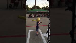 4 Year Old Hitting 45 MPH Pitches… #shorts
