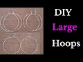 How to Easily Make Hoop Earrings | Silver Hoop Earrings |2  Easy DIY Hoop Earrings