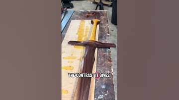 Full length video on my profile. #woodscraft #woodensword #woodworking #woodcarving #sword #zelda