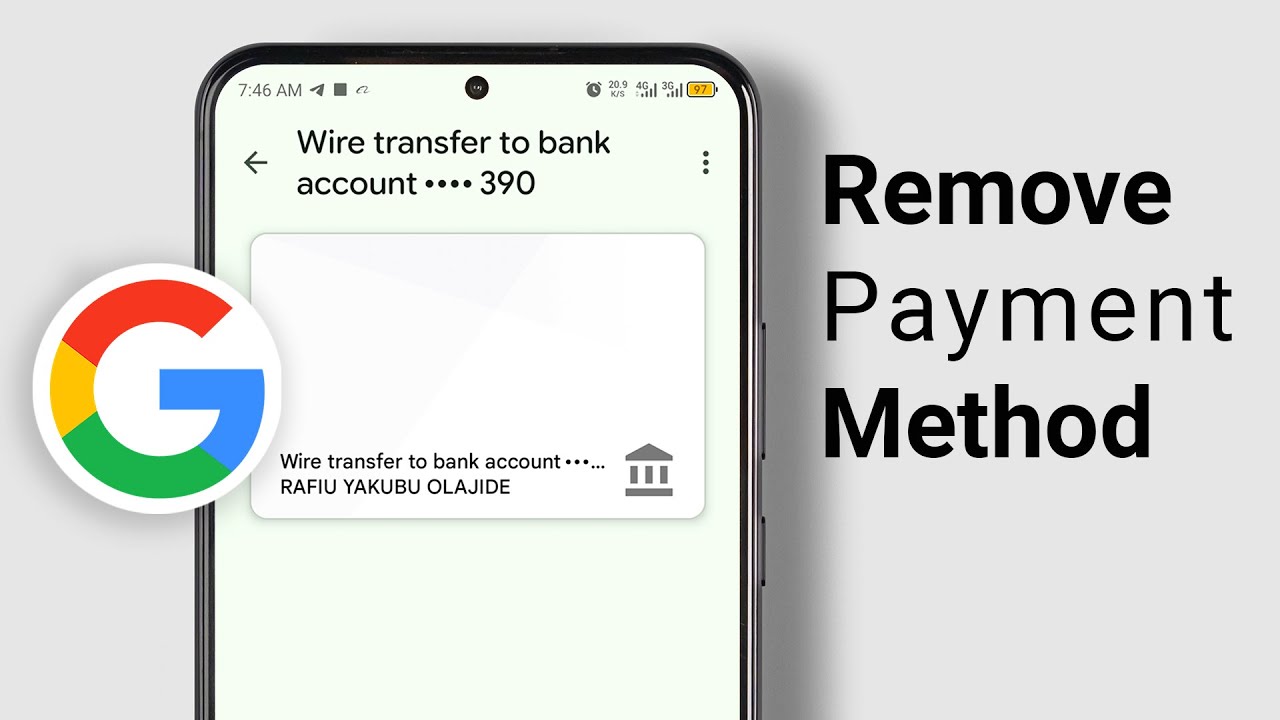 Как удалить способ оплаты в аккаунте Google
