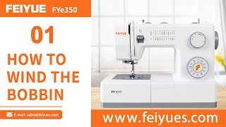 Step-by-Step Tutorial: How to Wind Thread on the Fye350 #sewingmachine