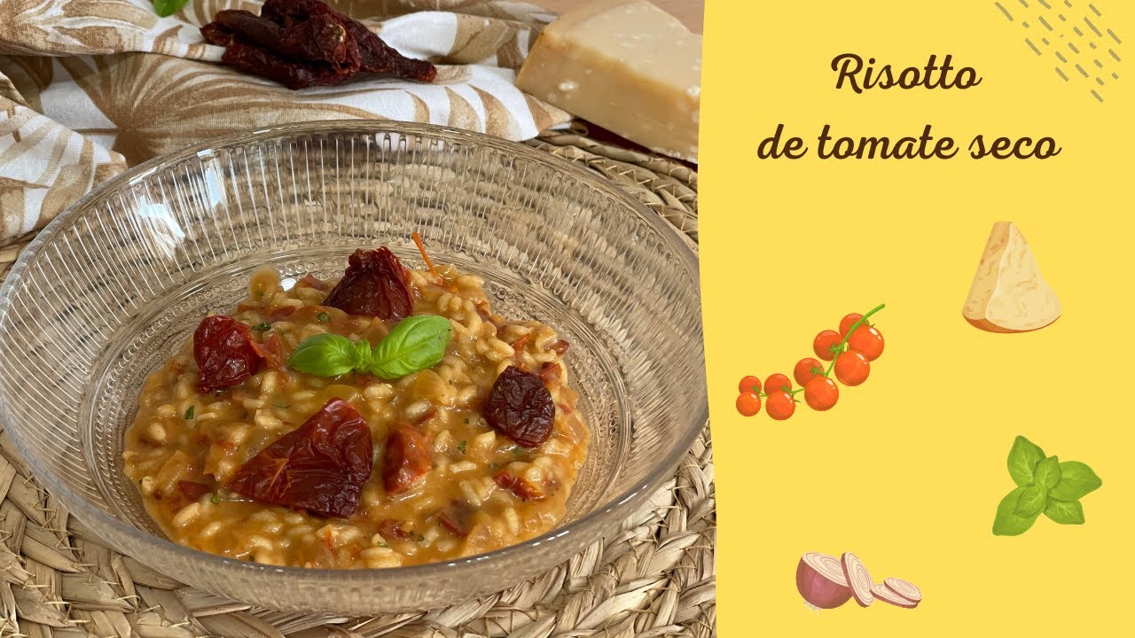 🍚 RISOTTO de TOMATE SECO y ALBAHACA ✅