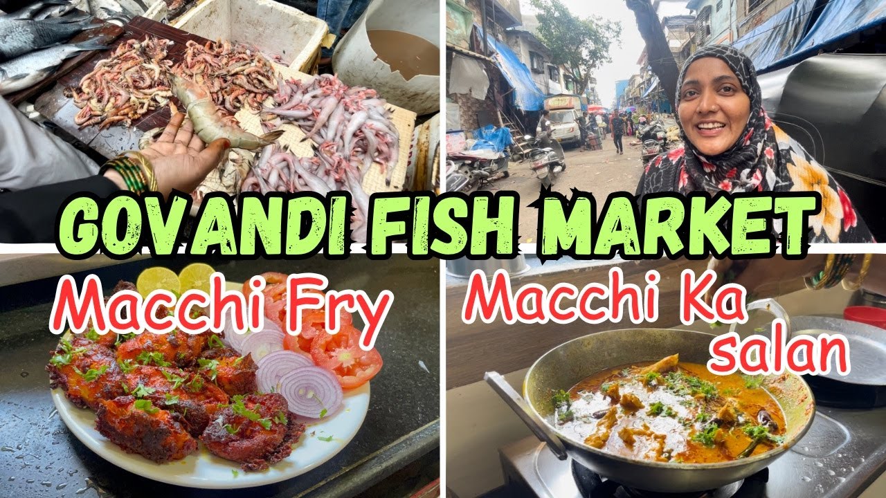 |•Govandi Fish Market || 15 Minute Me Banaye Macchi Ka Salan & Macchi Fry  Recipe 2023•| Vlog.