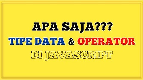 tutorial javascript di android dengan aplikasi acode 05 tipe data dan operator #js 05