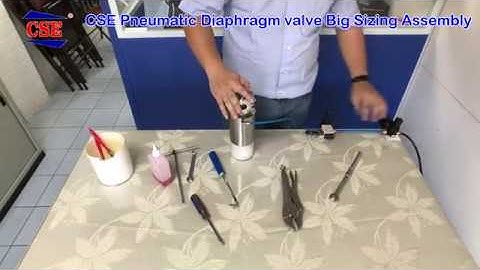 CSE Pneumatic Diaphragm valve Big Sizing Dis assembly Actuator 汽缸拆解