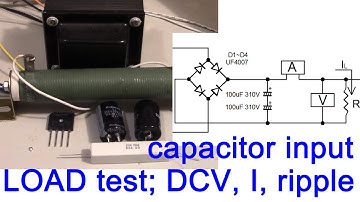 tube amplifier power transformer rating 2. capacitor input bridge rectifier voltage current 진공관앰프