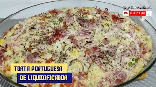 TORTA PORTUGUESA DE LIQUIDIFICADOR FÁCIL