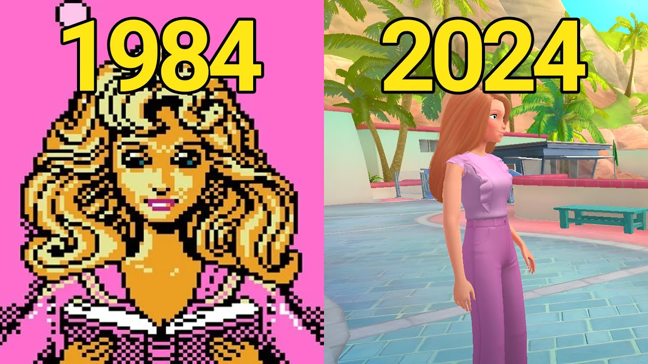 Эволюция игр Барби (1984-2024)