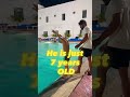 Smooth Dive by a 7-Year-Old 👀 #shorts #swimming #dive