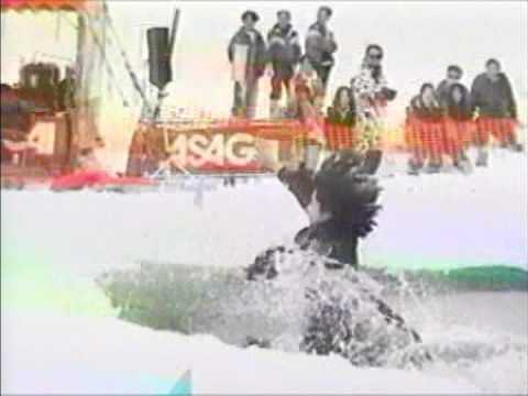 Poppy Snow Part 2 - Pond Jumping Snowboarding!  第２部 スノボード池越え大会！