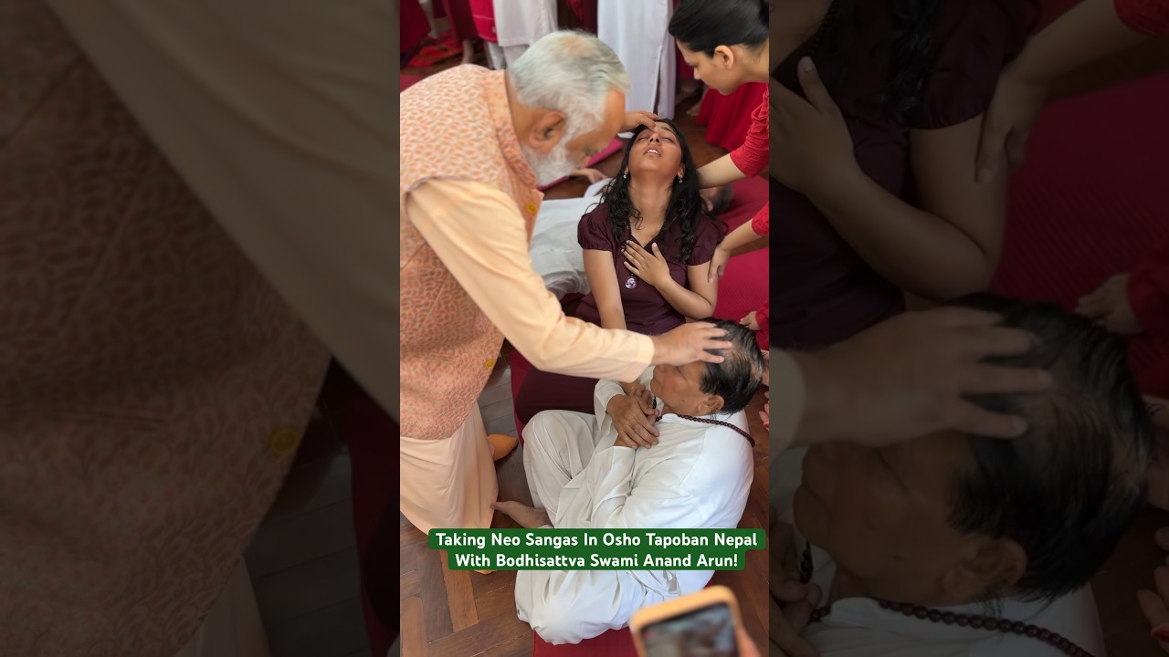 Taking Neo Sangas In Osho Tapoban Nepal With Bodhisattva Swami Anand Arun!