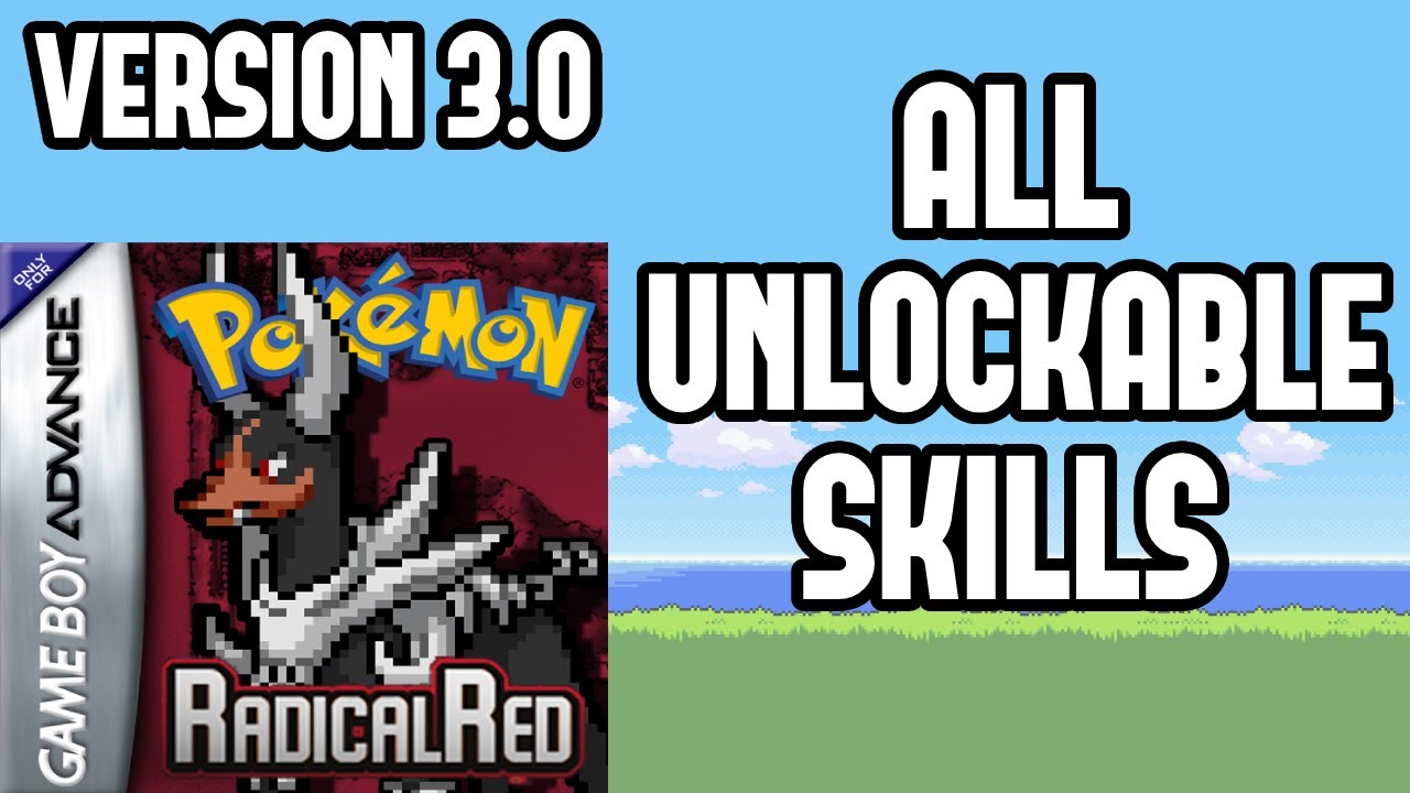 How to Unlock All Skills in Pokemon Radical Red 3.0 YouTube