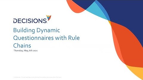 Building Dynamic Questionnaires with Rule Chains