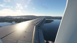 Enbrbergen, Norway. Bumpy And Late Landing.