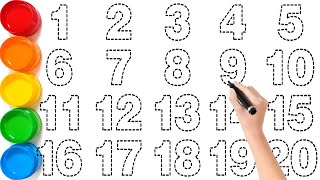 123456789 Drawing For Kids Learn To Draw Numbers 1 To 20 Easy Step By Step Draaw Ks Art