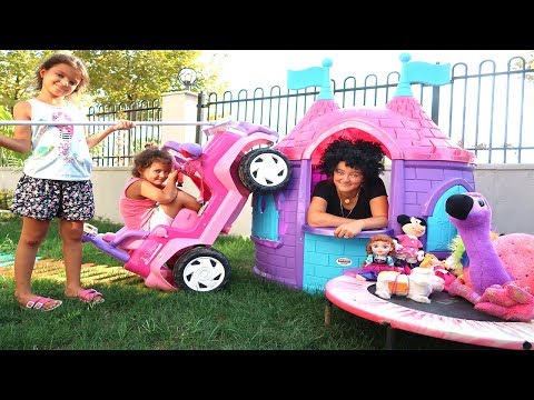 Masal pretend to play with a toy store and play new toys, Funny kids Video