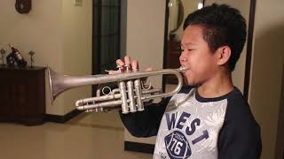 11 years old Maurice Mao from China plays cornet just for fun!