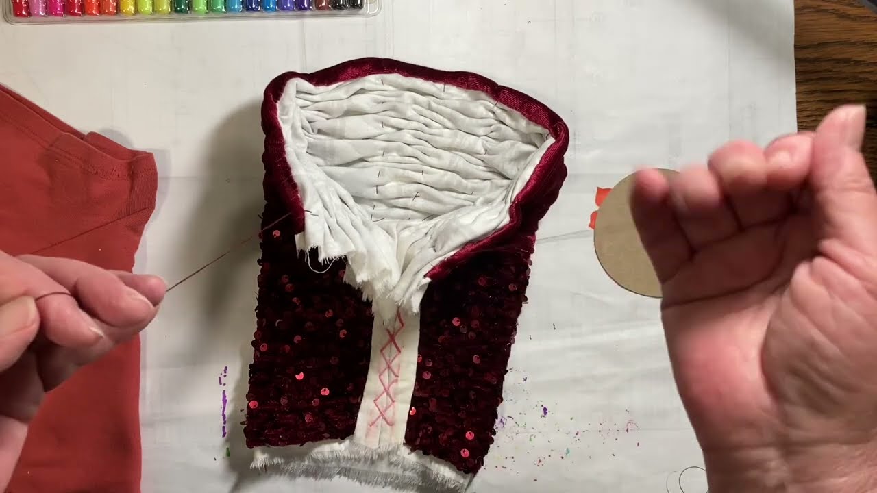 Crafting for Pleasure, Wk 19, Finishing the Fabric Vessel :)