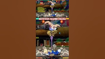 #master roshi #combo #challenge #dragonball #gaming #anime #gameplay #the #fighting #games #shorts