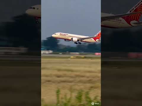 A Beautiful Air India Plane Taking Off Bollywoodoldhindisongs Viralshots Airindia 