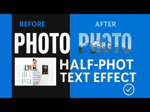 How to Create a Half-Photo Text Effect in Canva | Easy Canva Tutorial for Beginners