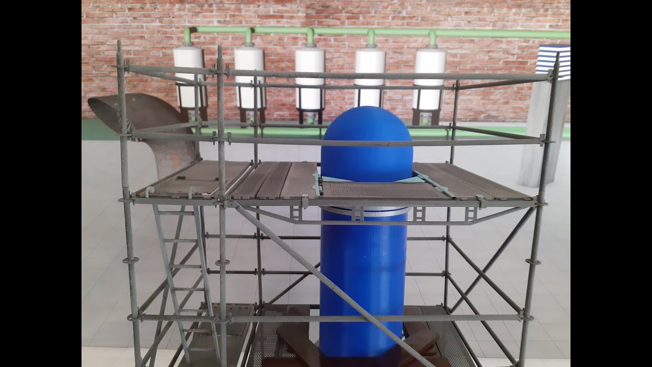 Modulgerüst / Baugerüst im Maßstab 