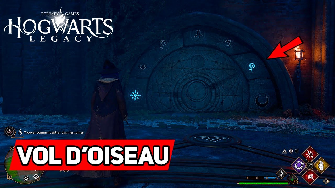 Hogwarts Legacy : Solution - Vol d'Oiseaux (Énigme des ruines) - YouTube