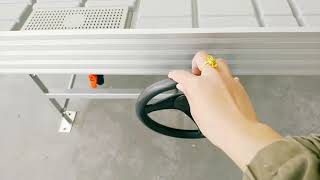 Easy assemble rolling grow table ebb and flow bench ABS flood tray for greenhouse