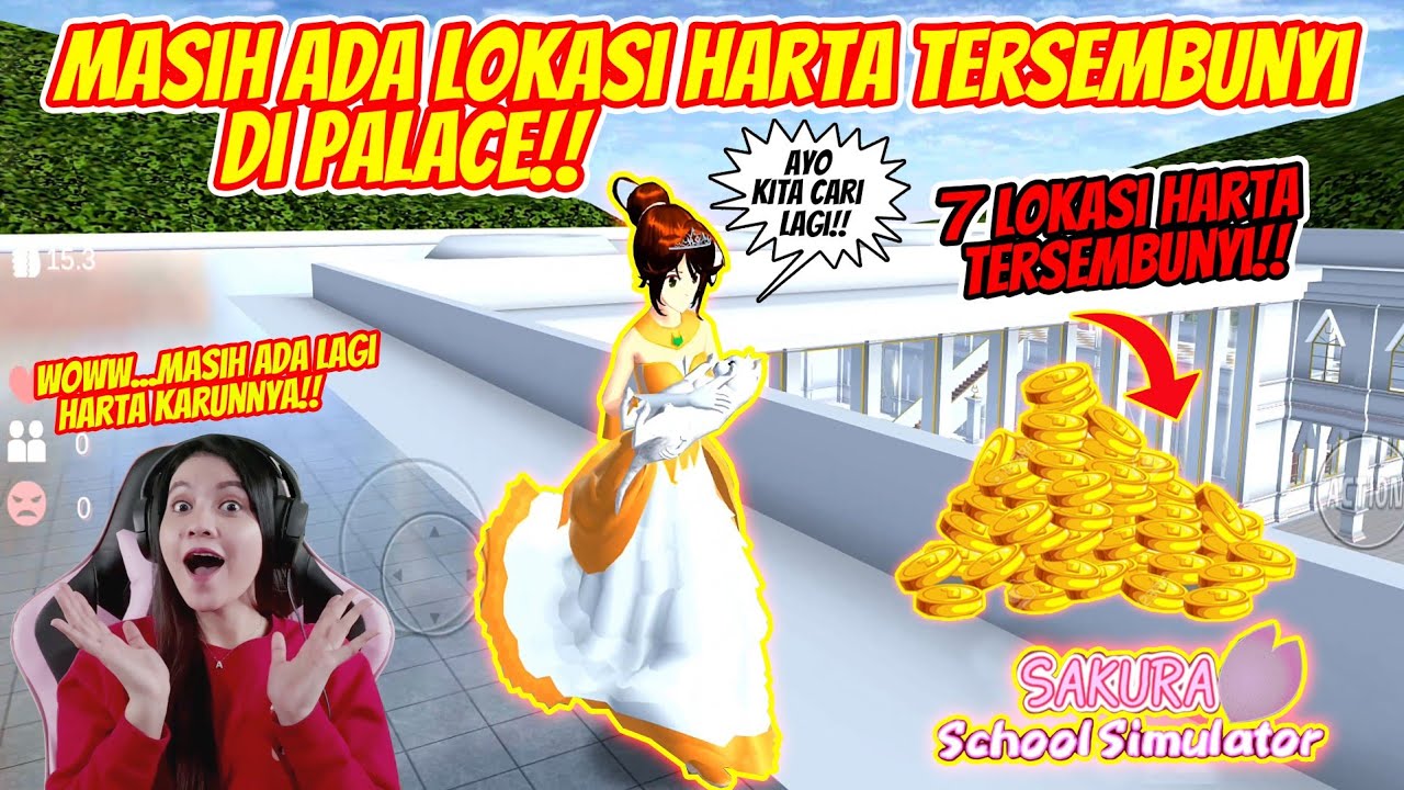 TERUNGKAP SEMUA!! LOKASI HARTA KARUN YANG ADA DI PALACE!! SAKURA SCHOOL SIMULATORA - PART 150