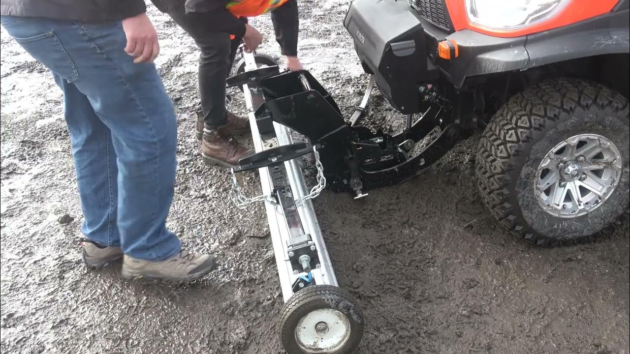 Kubota Snowplow to Hanging Bracket Mount Overview YouTube