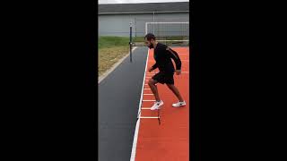 Lateral in and out’s agility ladder drill