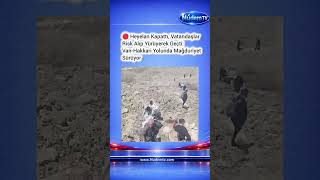 Van'dan Hakkari'ye Heyelan Engelini Yaya Aşan Vatandaşlar: Kendi İmkanlarıyla Aktarmalı Ulaşım