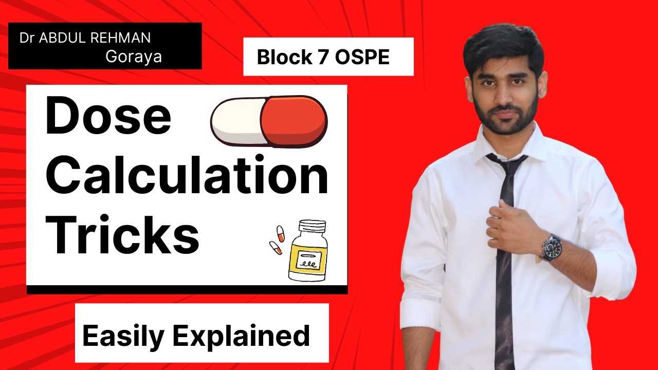 💊 Drug Dose Calculations | Block 7 OSPE | Complete Pharma Practical | Easily Explained | MBBS