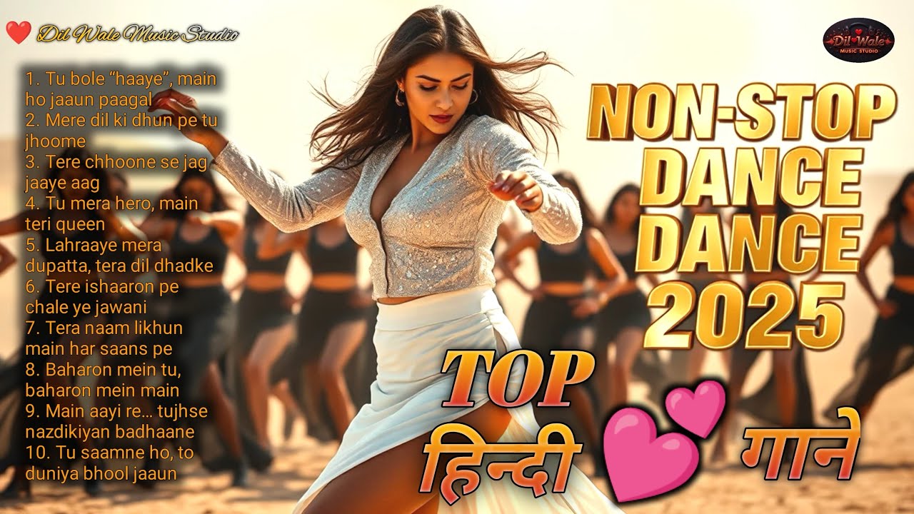 ❤️🔥 Non-Stop Hindi Love Dance Item Songs 2025 ❤️ Dil Wale Music Studio 10 💕 Beats & Romantic Mix 💃