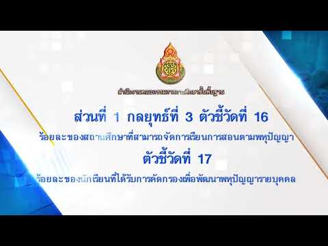 10 ส่วนที่ 1 กลยุทธ์ที่ 3 ตัวชี้วัดที่ 16 และตัวชี้วัดที่ 17 การจัดการเรียนการสอนและคัดกรองพหุปัญญา