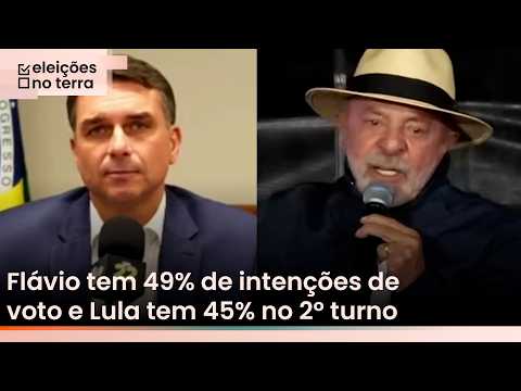 Datafolha: Flávio tem 49% de intenções de voto e Lula tem 45% no 2º turno, aponta pesquisa