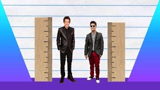 How Much Taller? - Austin Mahone vs Bruno Mars!