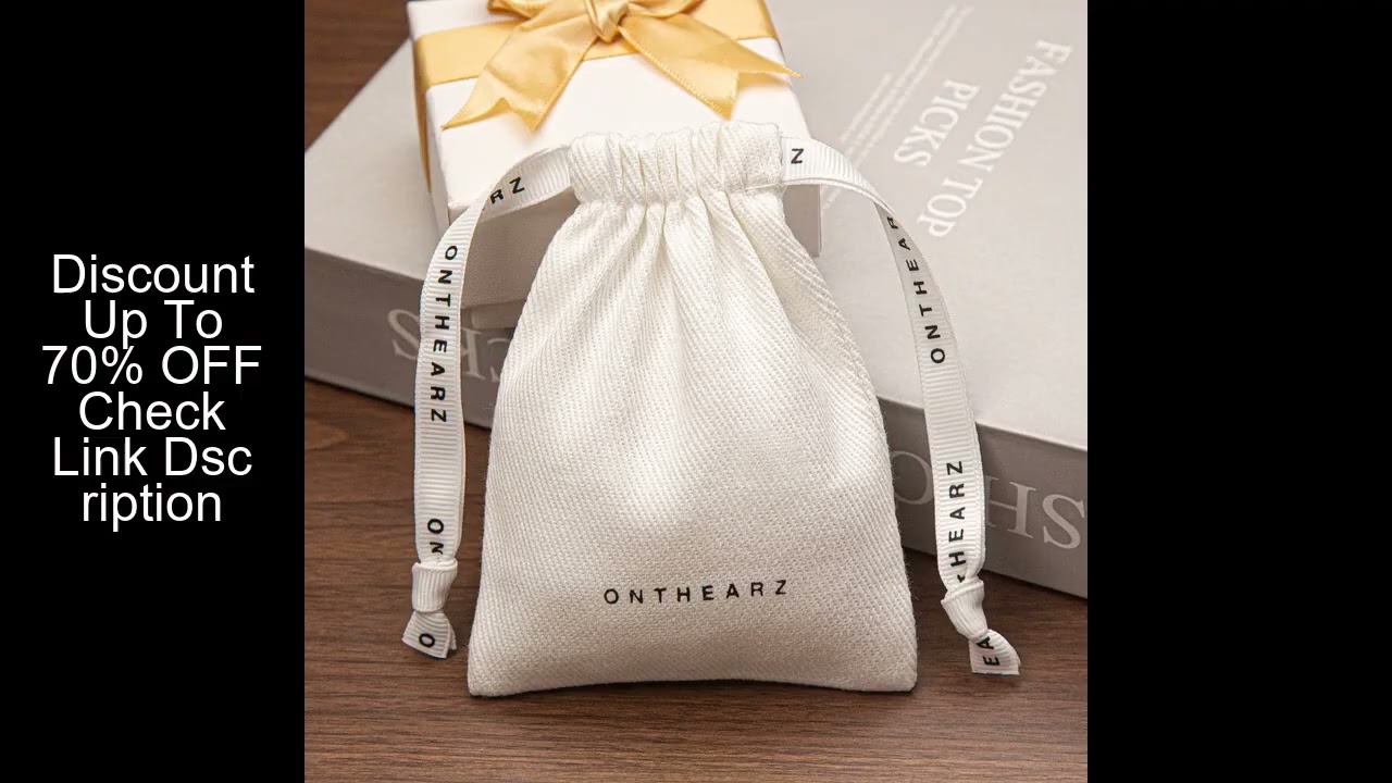Soft Cotton Twill Jewelry Earrings Packaging 5x7cm(2"x2.75") 7x9cm 11x14cm  Drawstring Pouch Recycle
