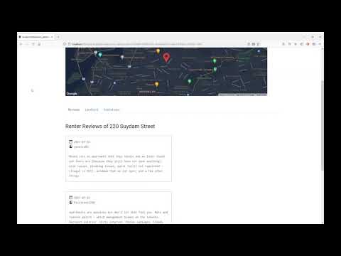 Maura : Renters Speak full stack web app using Python, Bootstrap, Flask