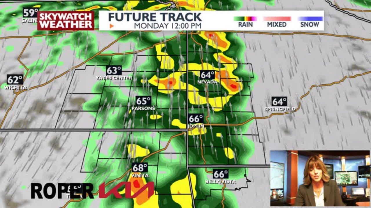 Talking about our rain chances coming up tomorrow night! - YouTube