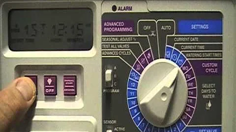 RAIN BIRD Controller (How to use the different programs)