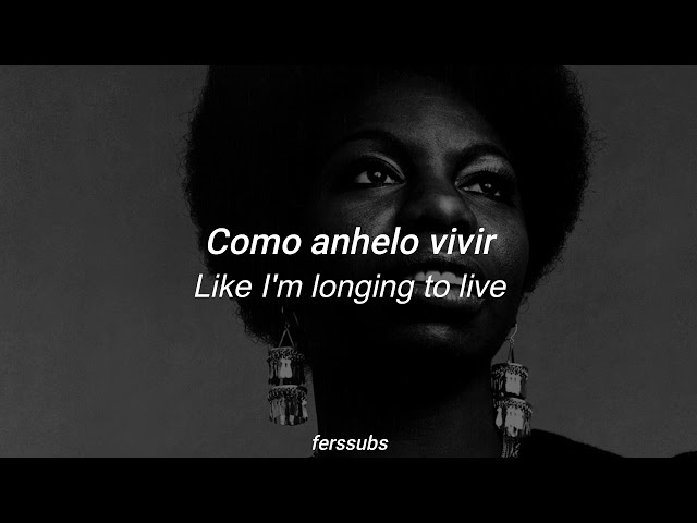 Nina Simone — I Wish I Knew How It Would Feel to Be Free // [Lyrics - subs español] class=