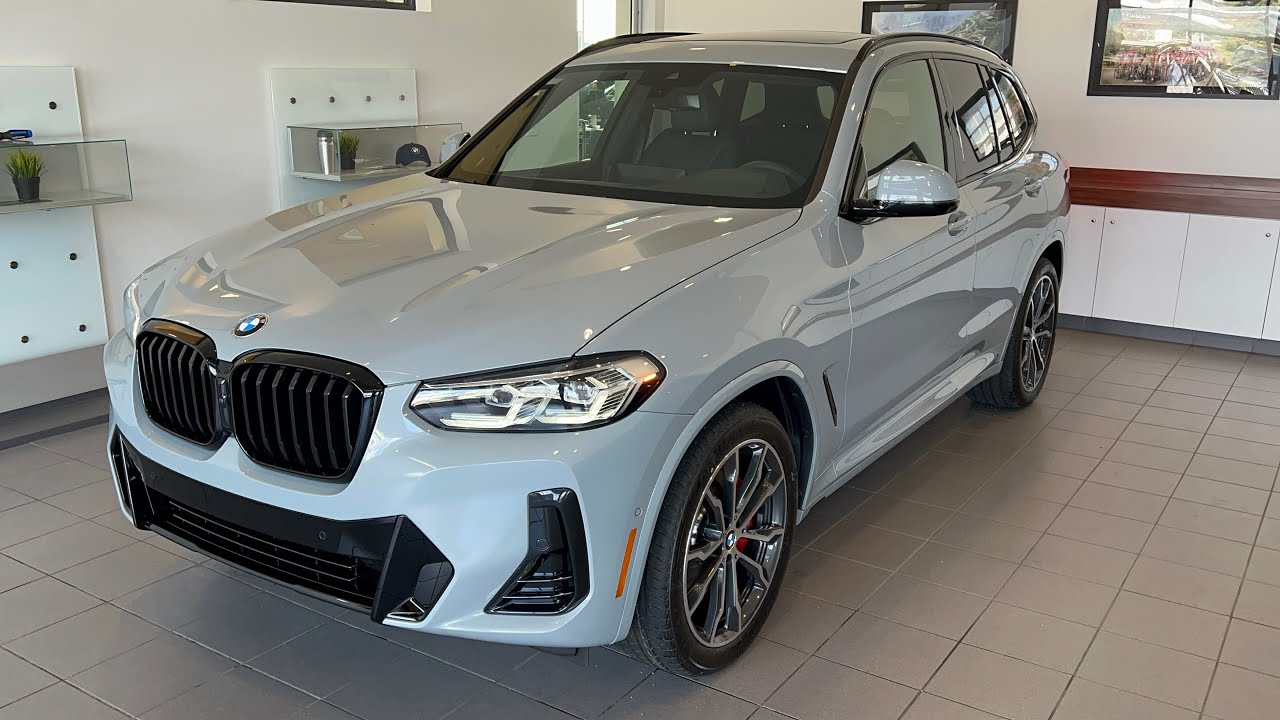 2022 BMW X3 30i Brooklyn Grey on Black Walkaround - YouTube